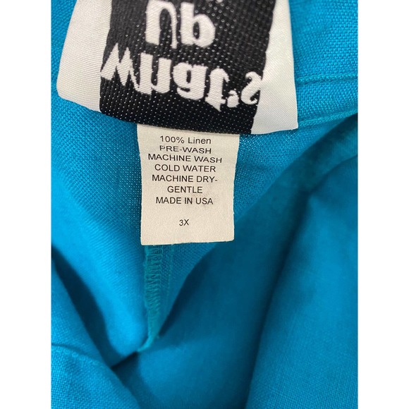 lights jacket size 3X what's up made in USA Caribbean blue color - Picture 8 of 10